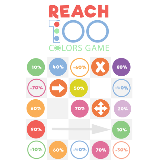 Reach 100 Colors Game img